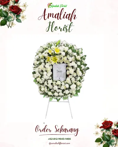 Krans Bunga Duka Cita di Banyu Asih